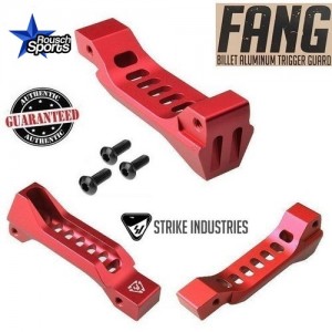 Strike Industries FANG Billet Aluminum Trigger Guard Skeletonized RED .223 5.56 AR 15 M4 M16 Best Discount Wholesale AR Parts and Accessories Austin Texas