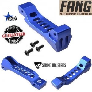 Strike Industries FANG Billet Aluminum Trigger Guard Skeletonized Blue .223 5.56 .308 AR 15 M4 M16 Best Discount Wholesale AR Parts and Accessories Austin Texas