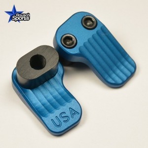 Extended Magazine Release Oversized Large Tactical Mag Button BLUE .223 5.56 .308 AR 15 M4 M16 Best Discount Wholesale AR Parts and Accessories Austin Texas